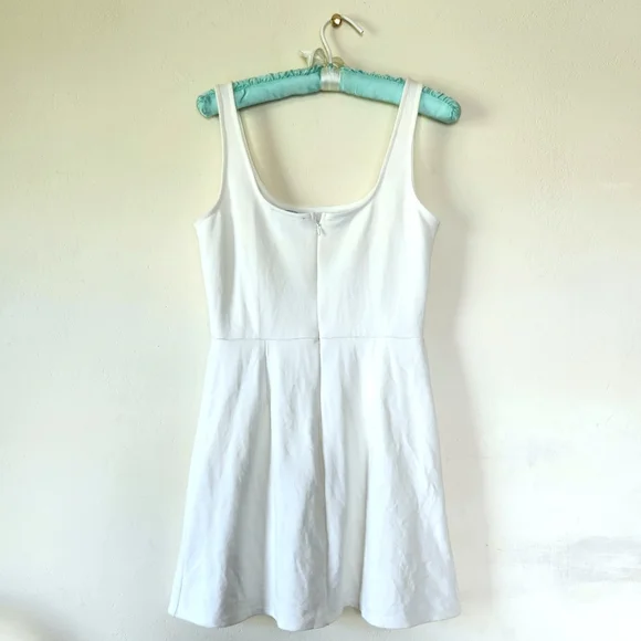 Lulus "Always Admired" White Sleeveless Mini A-line Dress | Size S - Picture 8 of 14